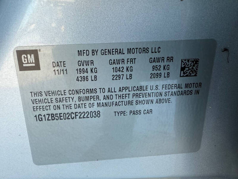 2012 Chevrolet Malibu LS