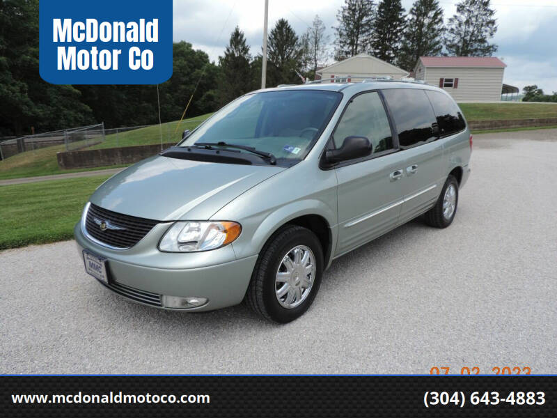 2003 Chrysler Town and Country for sale at McDonald Motor Co in Harrisville WV