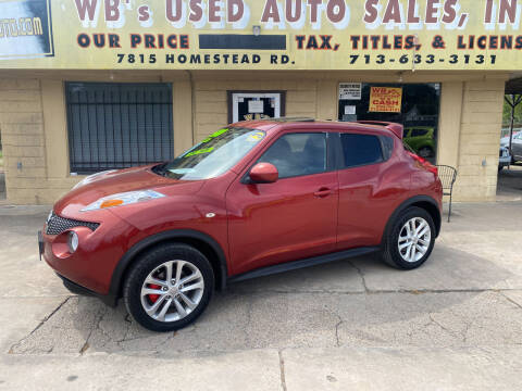 2012 Nissan JUKE for sale at WB'S USED AUTO SALES INC in Houston TX