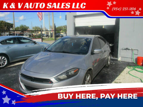 2016 Dodge Dart for sale at K & V AUTO SALES LLC in Hollywood FL