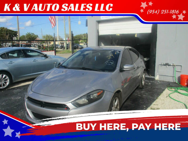 2016 Dodge Dart for sale at K & V AUTO SALES LLC in Hollywood FL