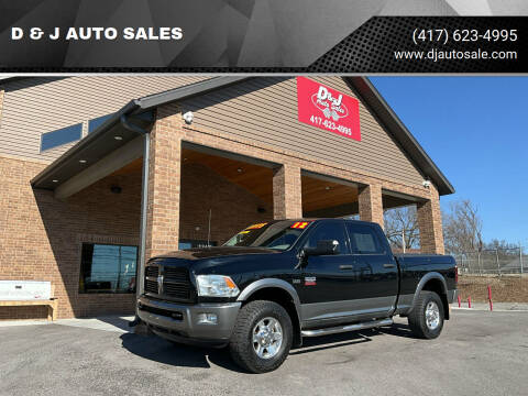 2012 RAM 2500 for sale at D & J AUTO SALES in Joplin MO