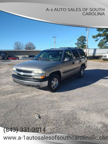 2003 Chevrolet Tahoe for sale at A-1 Auto Sales Of South Carolina in Conway SC