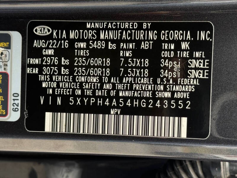 2017 Kia Sorento EX V6