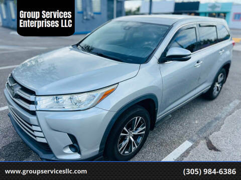 2017 Toyota Highlander for sale at Group Services Enterprises LLC in Tampa FL