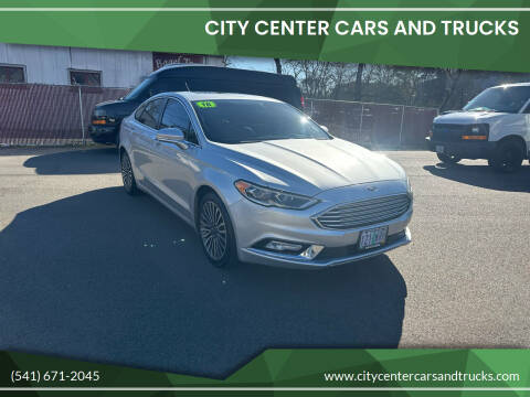 2018 Ford Fusion for sale at City Center Cars and Trucks in Roseburg OR