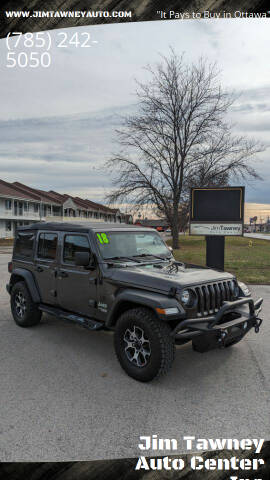 2018 Jeep Wrangler Unlimited for sale at Jim Tawney Auto Center Inc in Ottawa KS