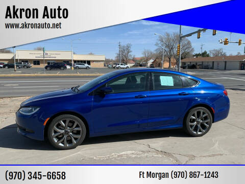 2015 Chrysler 200 for sale at Akron Auto - Fort Morgan in Fort Morgan CO