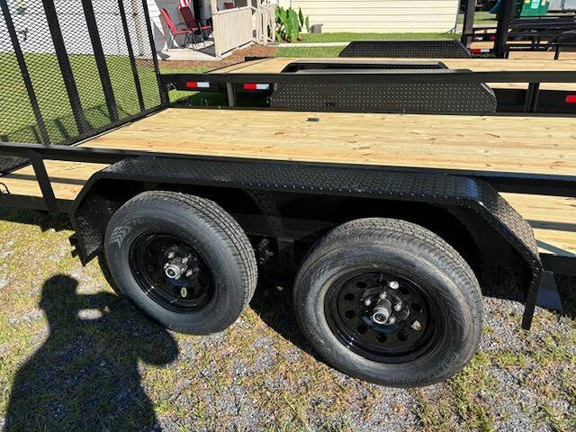 2024 J&E 7x16TA Utility Trailer for sale at Cross Resurrection Golf Carts and Trailers in Rincon, GA