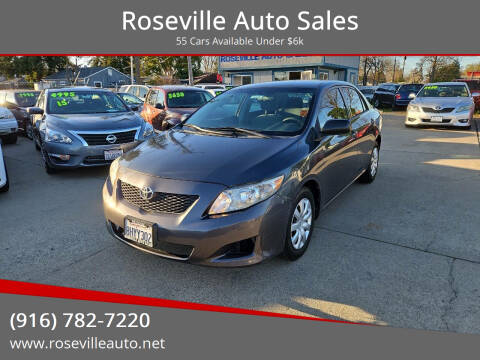 2009 Toyota Corolla for sale at Roseville Auto Sales in Roseville CA