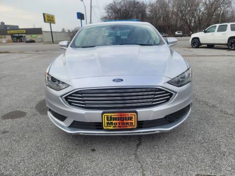 2017 Ford Fusion Hybrid for sale at Unique Motors in Rock Island IL