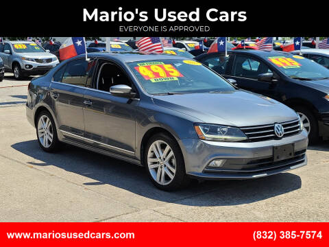 2017 Volkswagen Jetta for sale at Mario's Used Cars in Houston TX