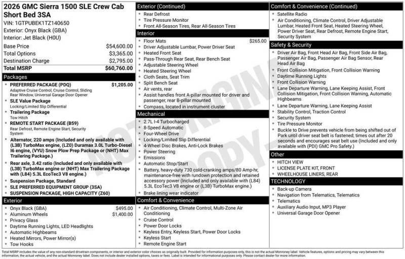 2026 GMC Sierra 1500