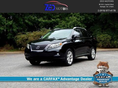 2011 Lexus RX 350 for sale at Zed Motors in Raleigh NC