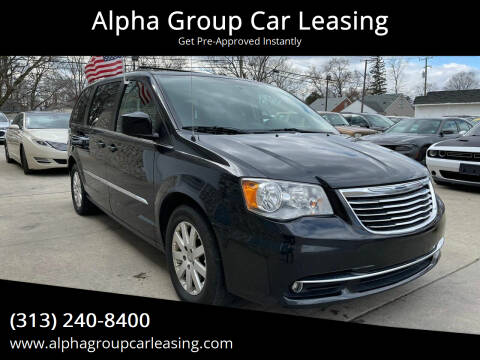 2015 Chrysler Town and Country for sale at Alpha Group Car Leasing in Redford MI