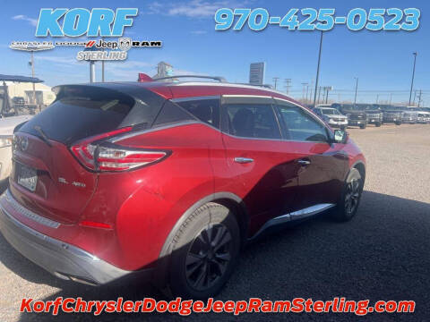 2017 Nissan Murano for sale at Tony Peckham @ Korf Motors in Sterling CO