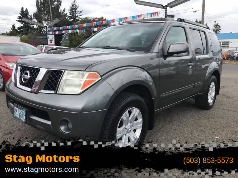 2005 Nissan Pathfinder for sale at Stag Motors in Portland OR