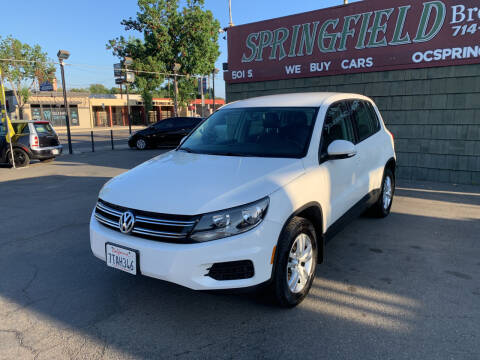 2013 Volkswagen Tiguan for sale at SPRINGFIELD BROTHERS LLC in Fullerton CA