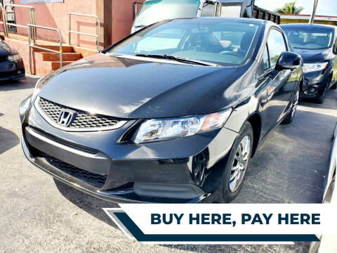 2013 Honda Civic for sale at A Group Auto Brokers LLc in Opa-Locka FL