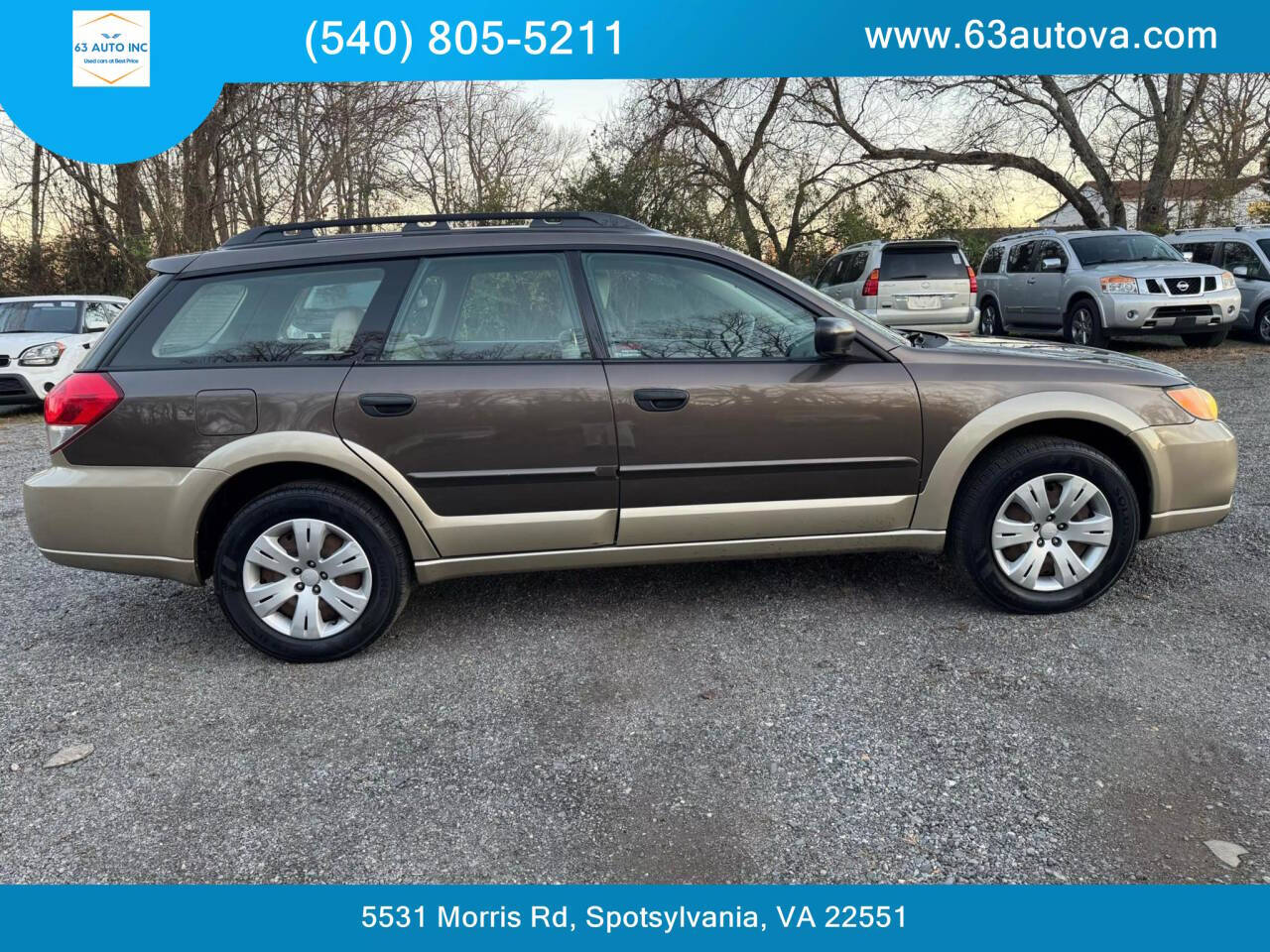 2008 Subaru Outback for sale at 63 Auto Inc in Spotsylvania, VA