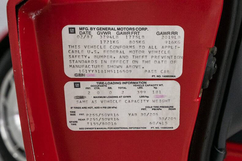 1987 Chevrolet Corvette