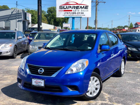 2013 Nissan Versa for sale at Supreme Auto Sales in Chesapeake VA