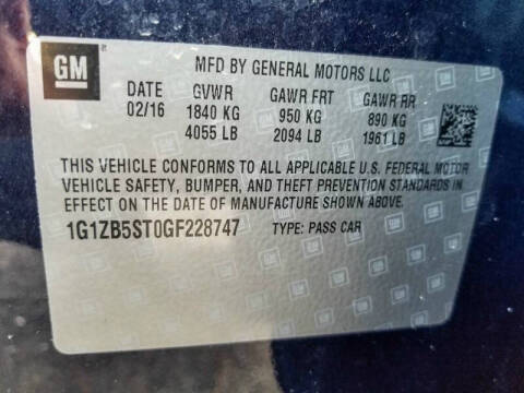 2016 Chevrolet Malibu LS