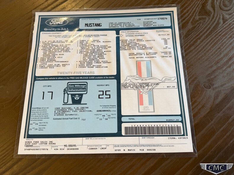 1989 Ford Mustang GT