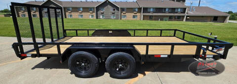 2026 H&H Trailers 82x16 Rail Side