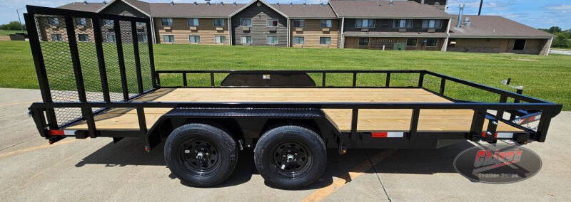 2026 H&H Trailers 82x16 Rail Side