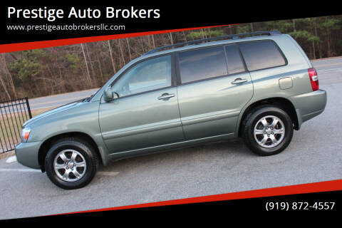 2007 Toyota Highlander for sale at Prestige Auto Brokers in Raleigh NC
