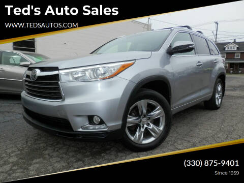 2015 Toyota Highlander for sale at Ted's Auto Sales in Louisville OH