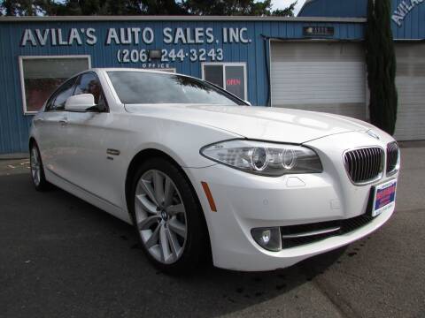 2012 BMW 5 Series for sale at Avilas Auto Sales Inc in Burien WA