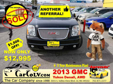 2013 GMC Yukon for sale at The Car Company in Las Vegas NV
