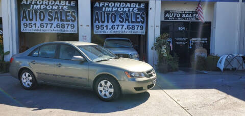2007 Hyundai Sonata for sale at Affordable Imports Auto Sales in Murrieta CA