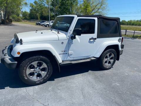 2017 Jeep Wrangler for sale at Purvis Motors in Florence SC