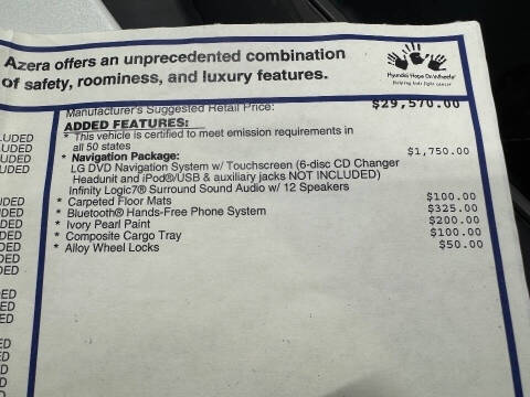 2010 Hyundai Azera Limited