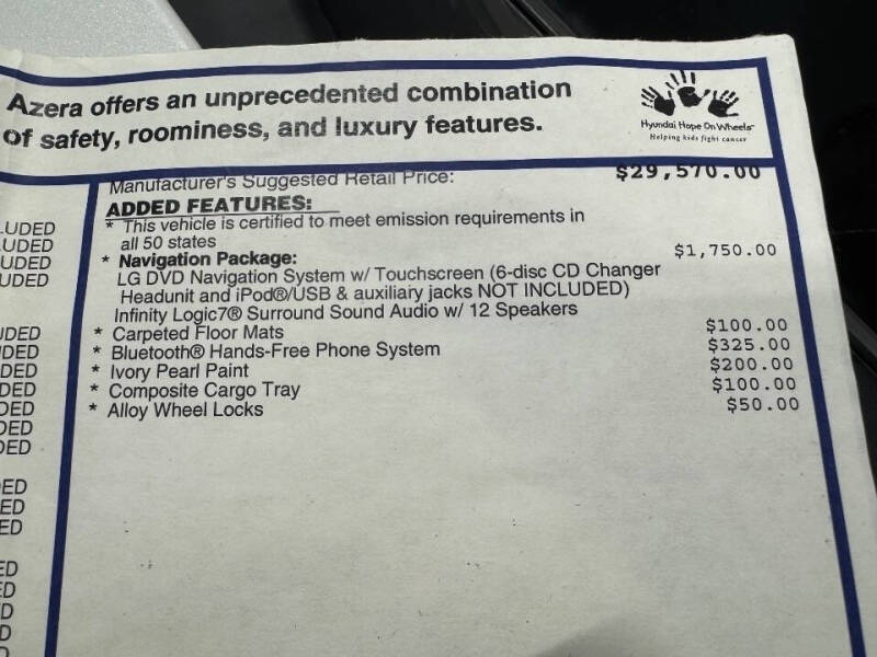 2010 Hyundai Azera Limited