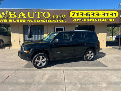 2016 Jeep Patriot for sale at WB'S USED AUTO SALES INC in Houston TX