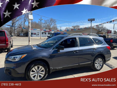 2017 Subaru Outback for sale at Rex's Auto Sales in Junction City KS