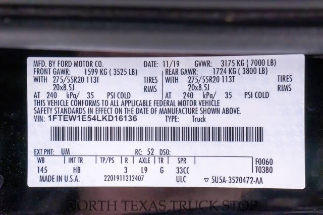 2020 Ford F-150 Lariat