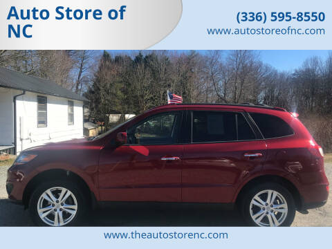 2011 Hyundai Santa Fe for sale at Auto Store of NC in Walkertown NC