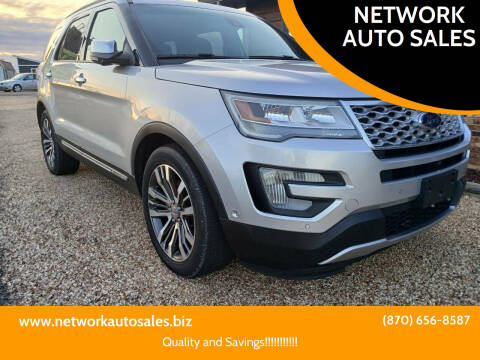 2017 Ford Explorer for sale at NETWORK AUTO SALES in Mountain Home AR