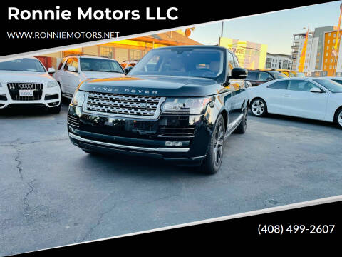 2016 Land Rover Range Rover for sale at Ronnie Motors LLC in San Jose CA