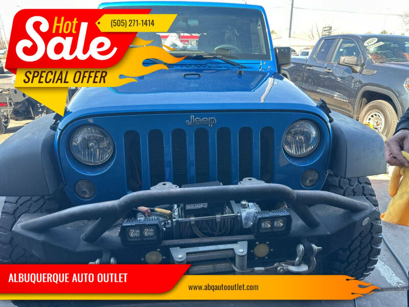 2015 Jeep Wrangler Unlimited for sale at ALBUQUERQUE AUTO OUTLET in Albuquerque NM