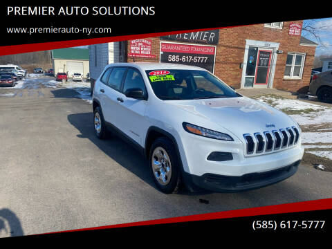 2014 Jeep Cherokee for sale at PREMIER AUTO SOLUTIONS in Spencerport NY