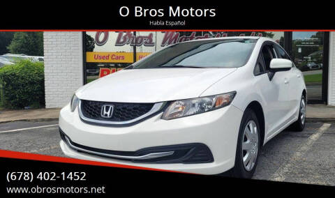 2015 Honda Civic for sale at O Bros Motors in Marietta GA