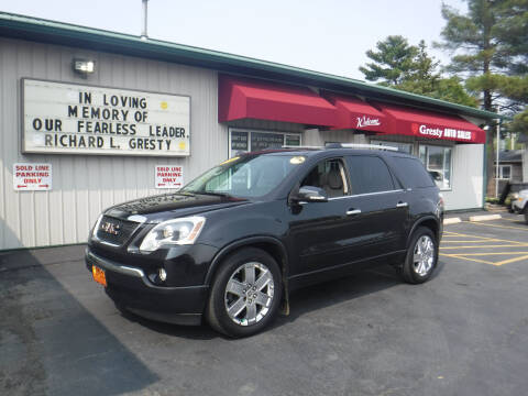 2010 GMC Acadia for sale at GRESTY AUTO SALES in Loves Park IL