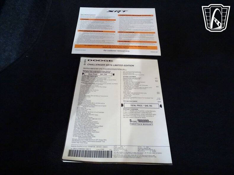 2010 Dodge Challenger SRT8