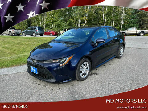 2020 Toyota Corolla for sale at MD Motors LLC in Williston VT